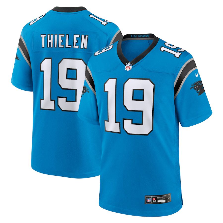 Men Carolina Panthers #19 Adam Thielen Nike Blue Alternate Game NFL Jersey